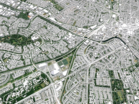 Cityscape Apeldoorn Netherlands 3D Модель