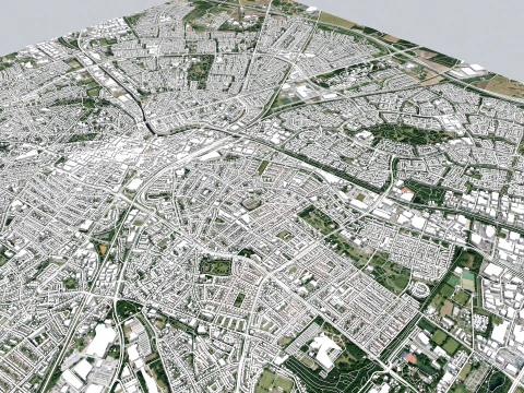 Cityscape Apeldoorn Netherlands 3D Model
