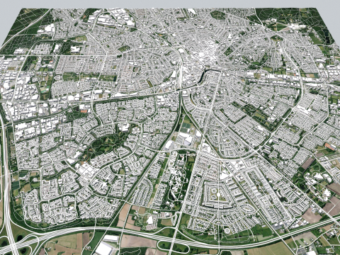 Cityscape Apeldoorn Netherlands 3D Модель