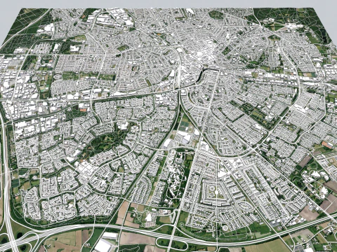 Cityscape Apeldoorn Netherlands 3D Model
