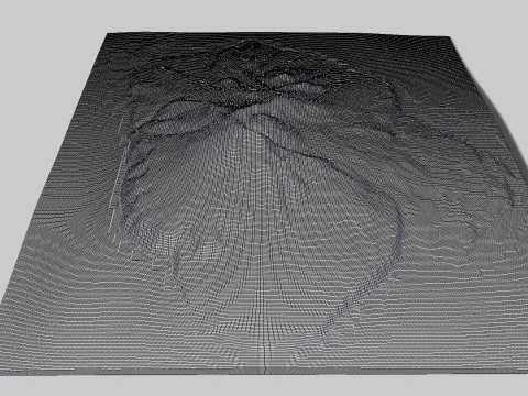 Island Harimkotan Kuril Islands 3D Model