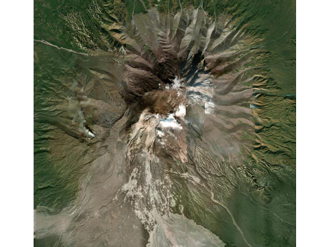 Volcano Shiveluch Kamchatka 3D Model