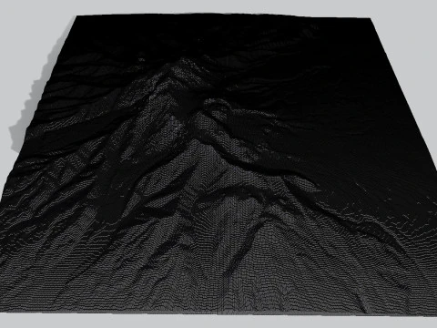 Volcano Shiveluch Kamchatka 3D Model