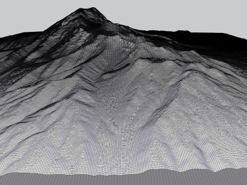 Volcano Shiveluch Kamchatka 3D Модель