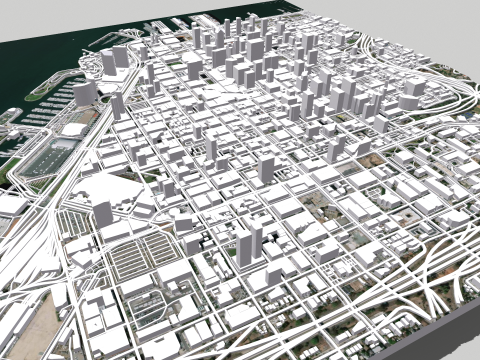 Cityscape San Diego California USA 3D मॉडल