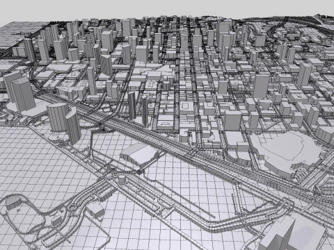 Cityscape San Diego California USA 3D Model