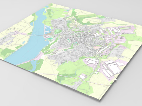 Cityscape Slatina Romania 3D Model
