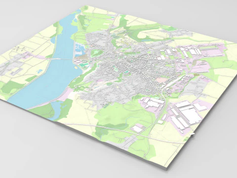 Cityscape Slatina Romania 3D Model