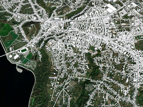 Cityscape Slatina Romania 3D Model