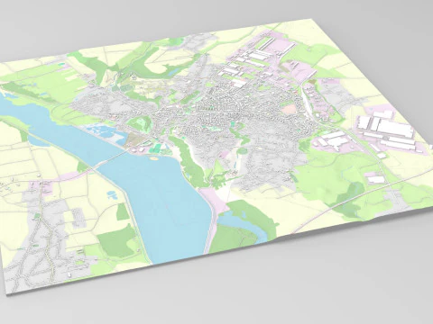 Cityscape Slatina Romania 3D Model