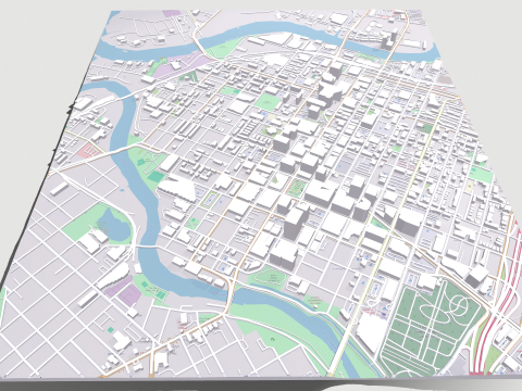 Cityscape Wilmington United States 3D Model