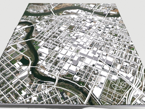 Cityscape Wilmington United States Modello 3D