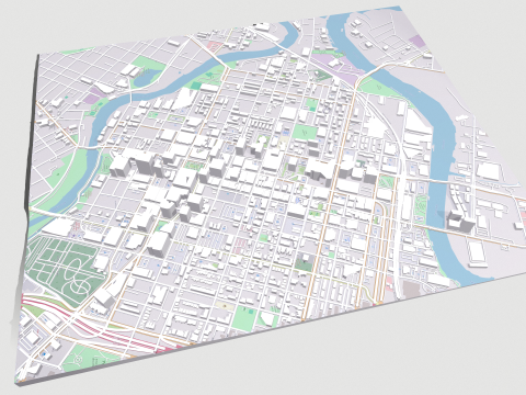 Cityscape Wilmington United States Modello 3D