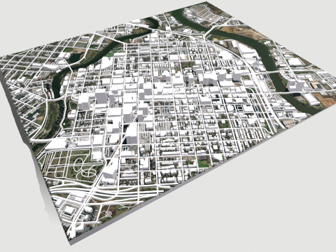 Cityscape Wilmington United States Modello 3D