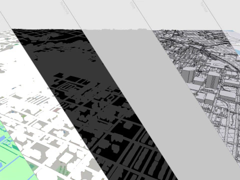 Paisagem urbana Wilmington Estados Unidos Modelo 3D