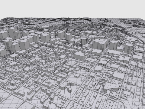 Cityscape Wilmington United States Modello 3D
