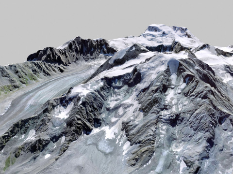 The Corbassiere Glacier Model 3D