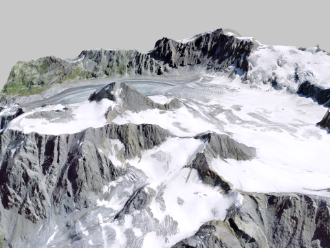 The Corbassiere Glacier Model 3D