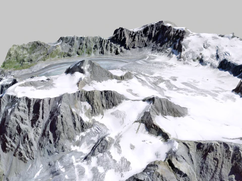The Corbassiere Glacier 3D Model