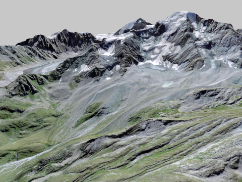 The Corbassiere Glacier Model 3D