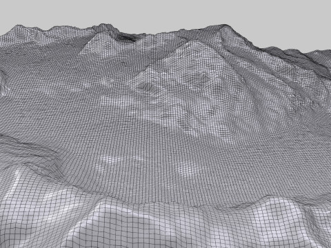 The Corbassiere Glacier Model 3D