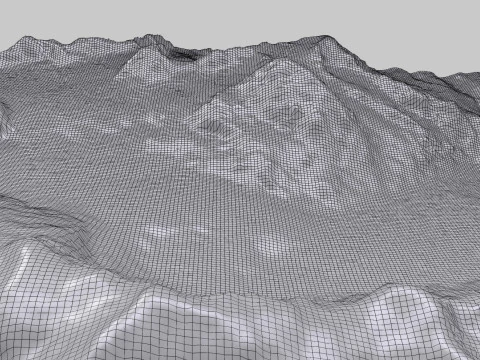 The Corbassiere Glacier 3D Model