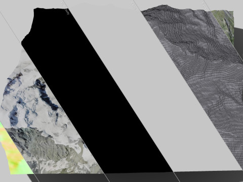The Corbassiere Glacier Model 3D