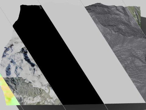 The Corbassiere Glacier 3D Model