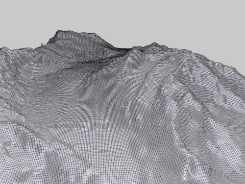 The Corbassiere Glacier Model 3D