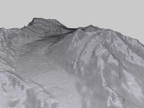 The Corbassiere Glacier 3D Model