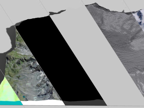 The Corbassiere Glacier 3D Model
