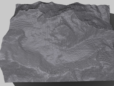 The Corbassiere Glacier Model 3D