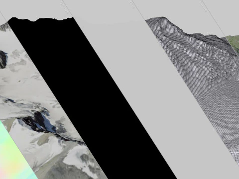 The Corbassiere Glacier 3D Model
