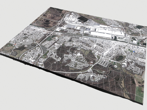 Cityscape Wolfsburg Germany Model 3D
