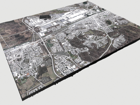 Cityscape Wolfsburg Germany Model 3D