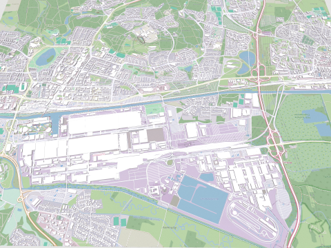 Cityscape Wolfsburg Germany Model 3D