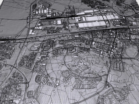 Cityscape Wolfsburg Germany 3D Model