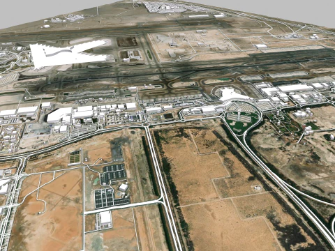 Abu Dhabi International Airport 3D Model