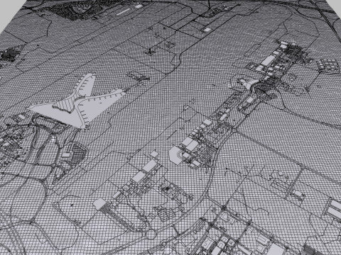 Abu Dhabi International Airport Modelo 3D