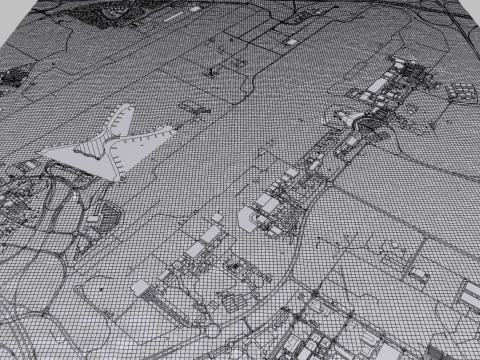 Abu Dhabi International Airport 3D Model