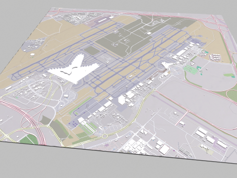 Abu Dhabi International Airport Modelo 3D