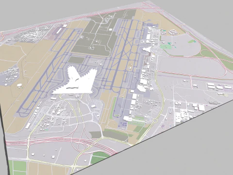 Abu Dhabi International Airport 3D Model
