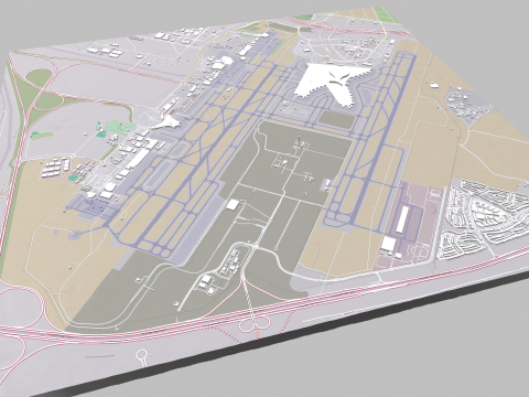 Abu Dhabi International Airport Modelo 3D