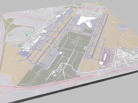 Abu Dhabi International Airport 3D Model