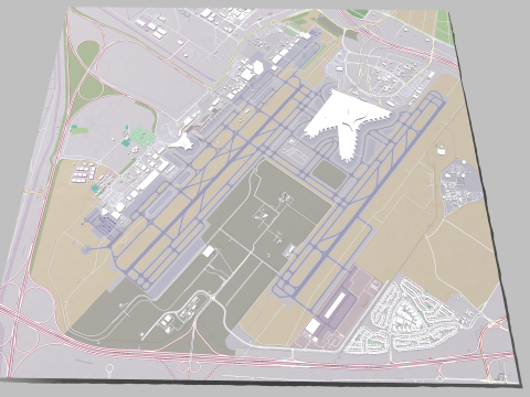 Abu Dhabi International Airport Modelo 3D