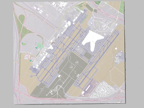 Abu Dhabi International Airport 3D Model