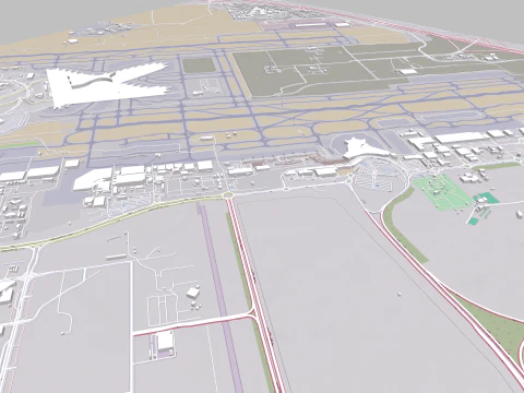 Abu Dhabi International Airport 3D Model