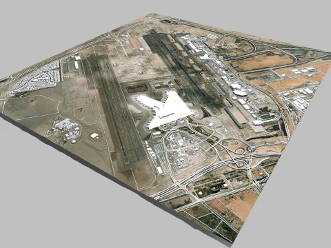 Abu Dhabi International Airport 3D Model