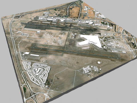 Abu Dhabi International Airport Modelo 3D