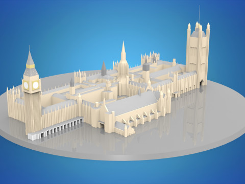 Westminster Hall 3Dモデル